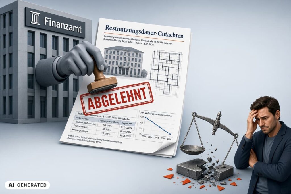 Ablehnung Restnutzungsdauergutachten durch Finanzamt